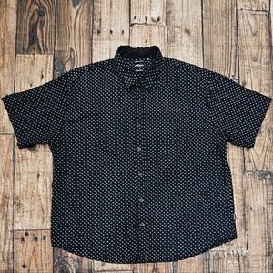 Kenneth Cole New York Button Down Short Sleeve Regular Fit Men's Size 4X Preppy